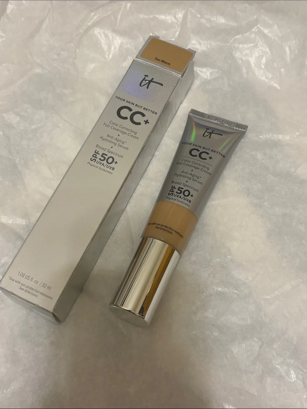 it cosmetics CC+ Cream SPF 50+ - Tan Warm (Silver Packaging)